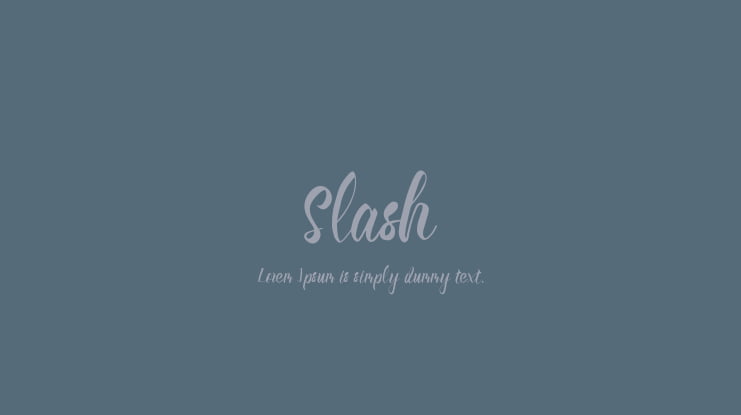 Slash Font Family