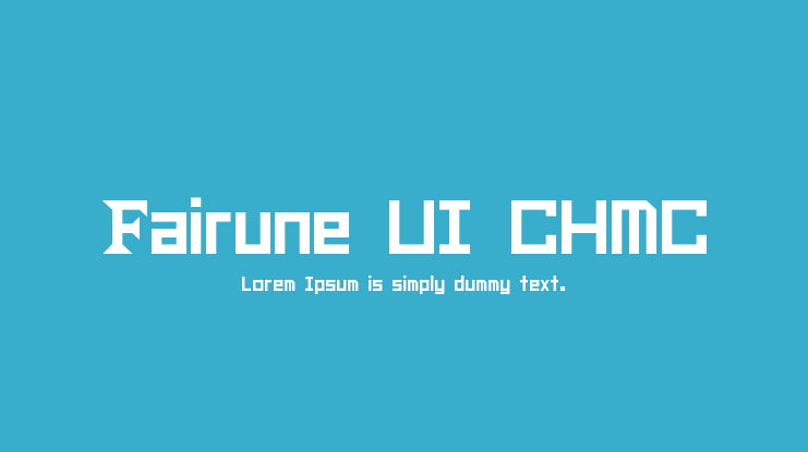 Fairune UI CHMC Font