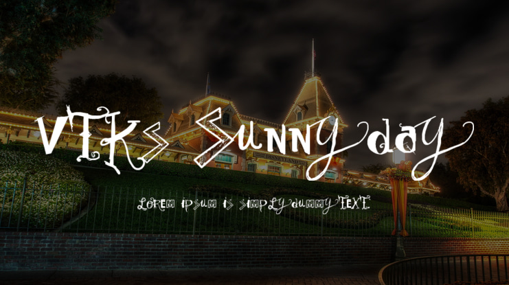 Vtks Sunny Day Font