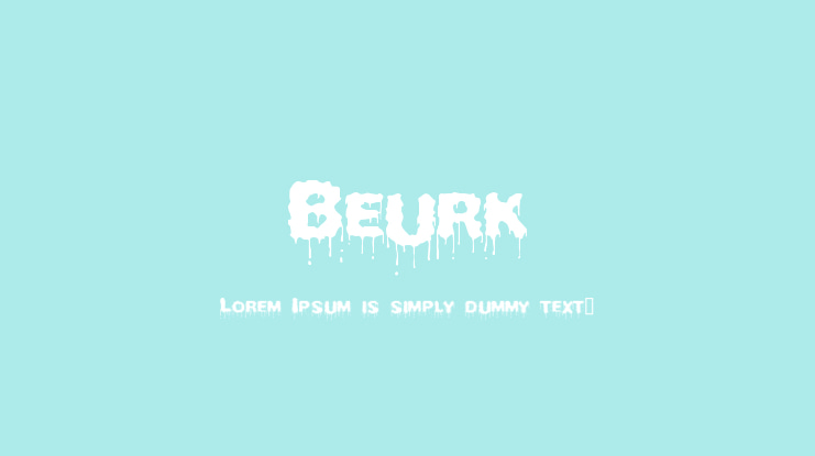 Beurk Font