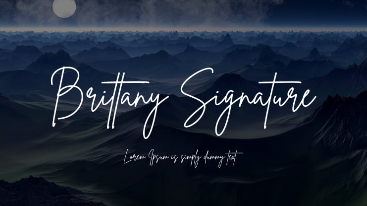Brittany Signature Font