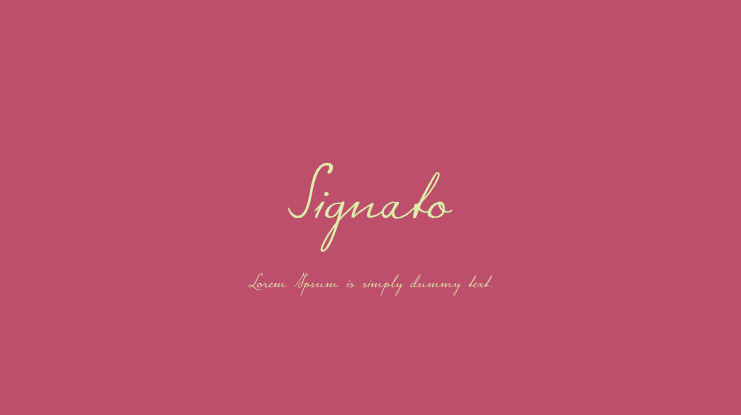 Signato Font