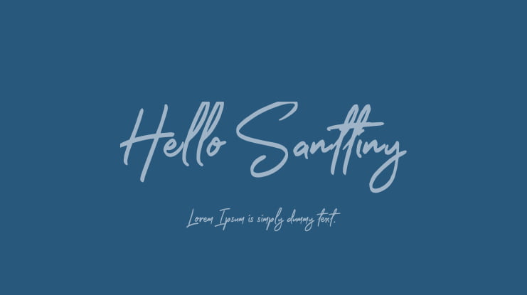Hello Santtiny Font