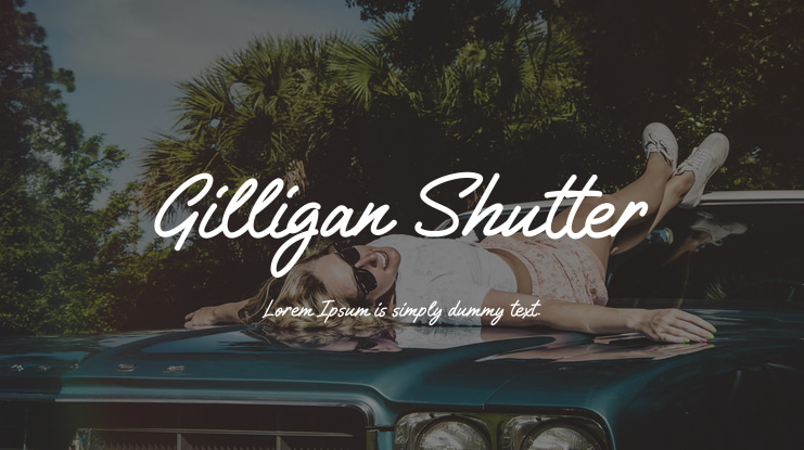 Gilligan Shutter Font