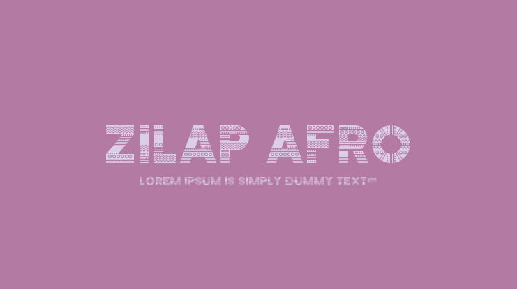 Zilap Afro Font Family
