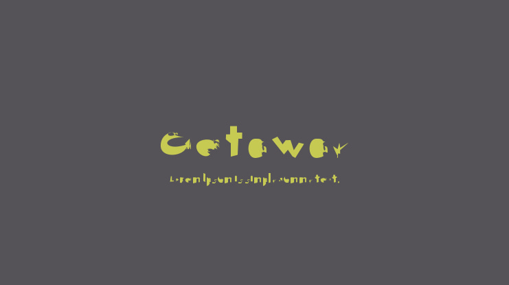 Getaway Font
