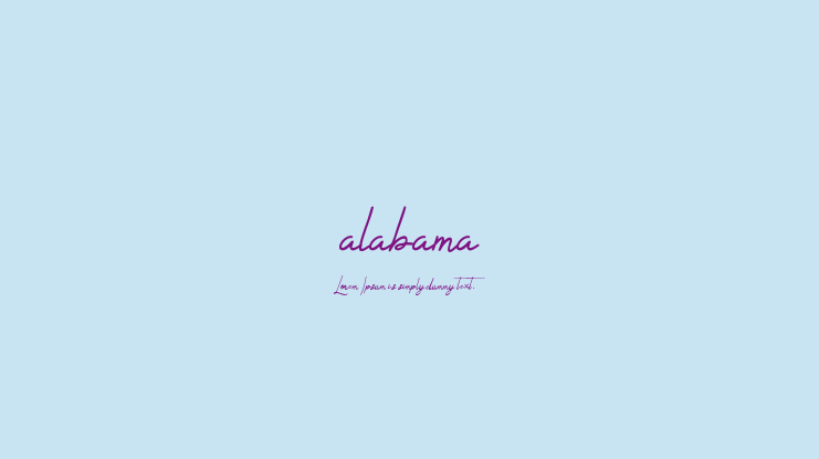 alabama Font