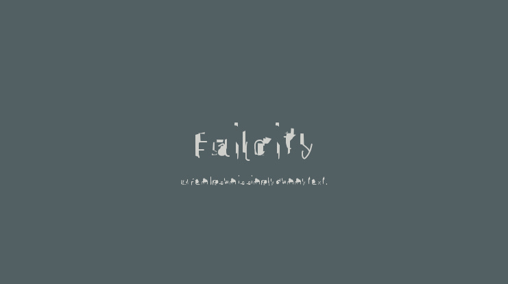 FailCity Font Family