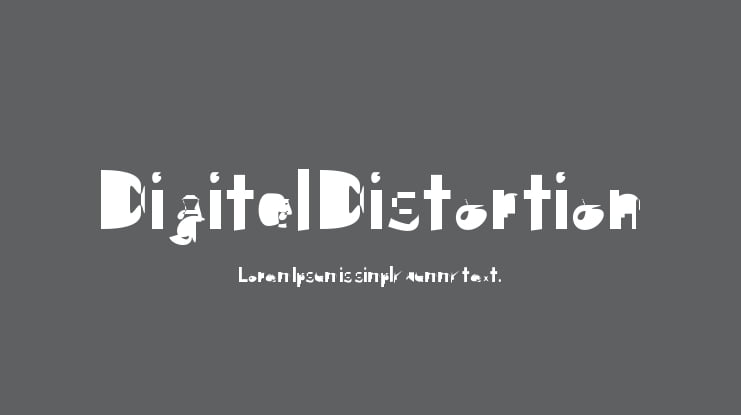 Digital Distortion Font Family