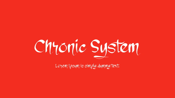 Chronic System Font Family