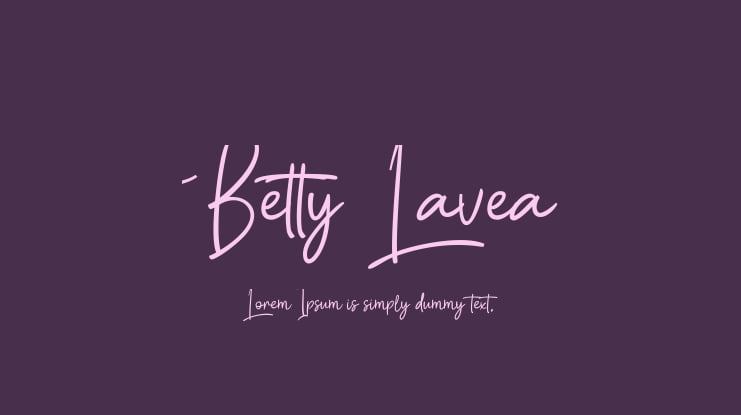 Betty Lavea Font