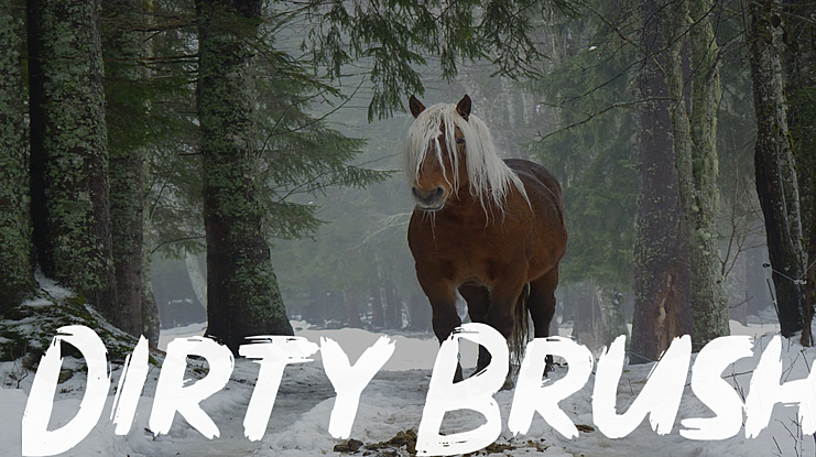Dirty Brush Font