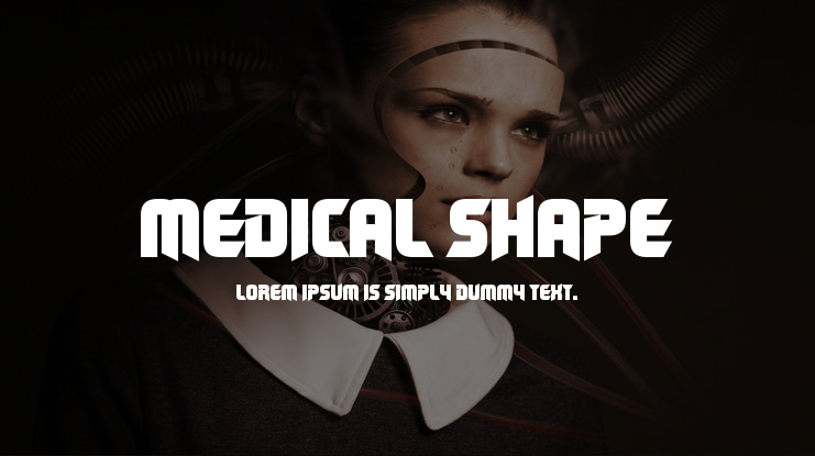 Medical Shape Font