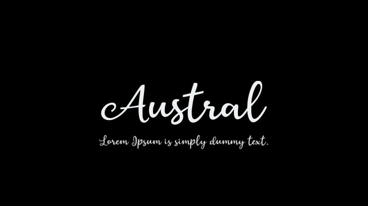 Austral Font