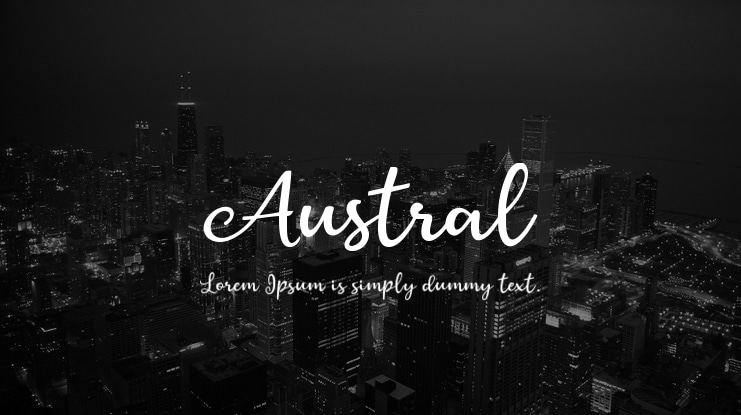 Austral Font