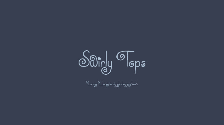 Swirly Tops Font