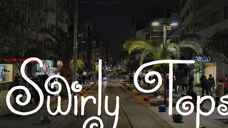 Swirly Tops Font