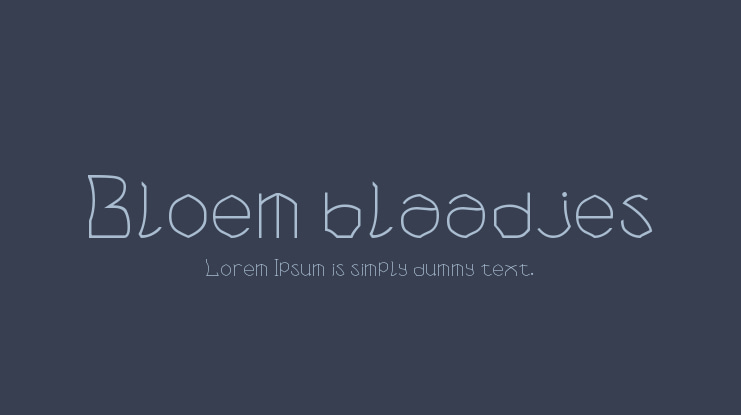 Bloem blaadjes Font