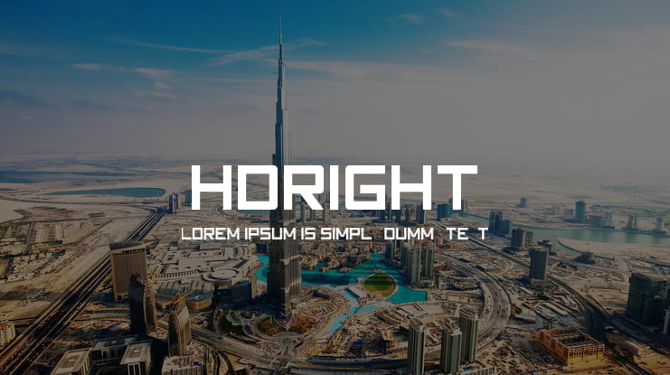 HDRight Font