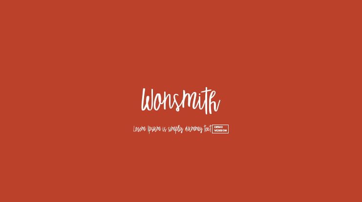 Wonsmith Font