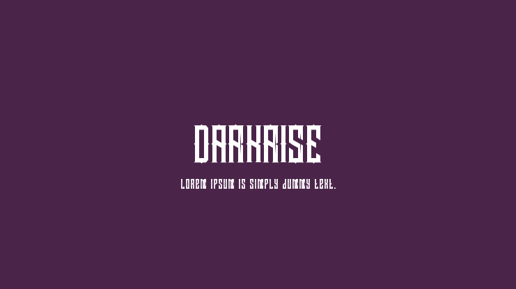 DARKRISE Font