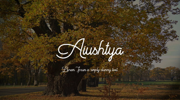 Aiushtya Font