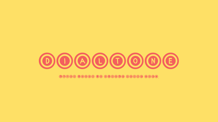 Dialtone Font