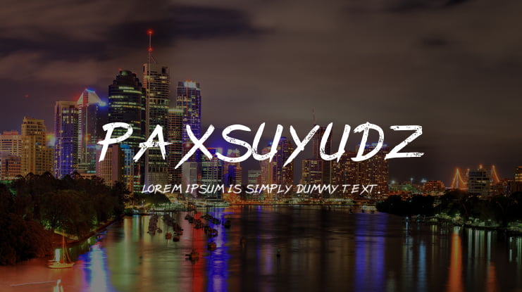 PaxSuyudz Font