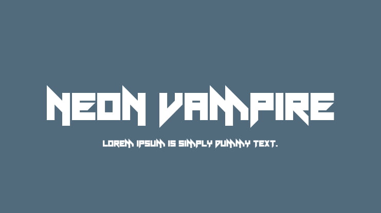 Neon Vampire Font Family