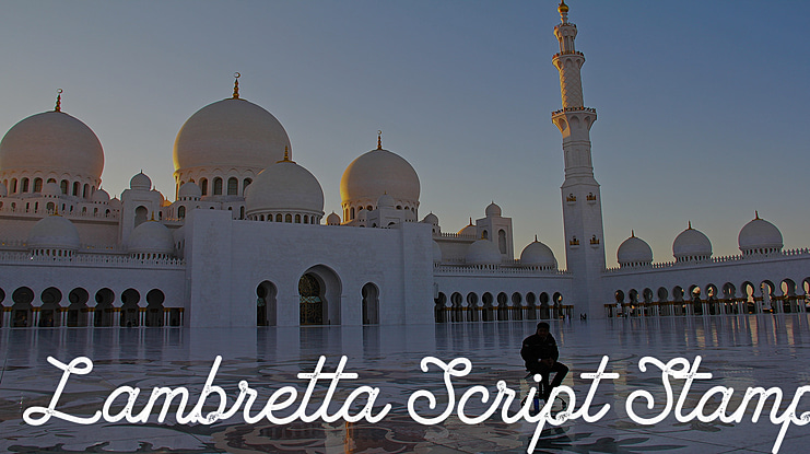Lambretta Script Stamp Font