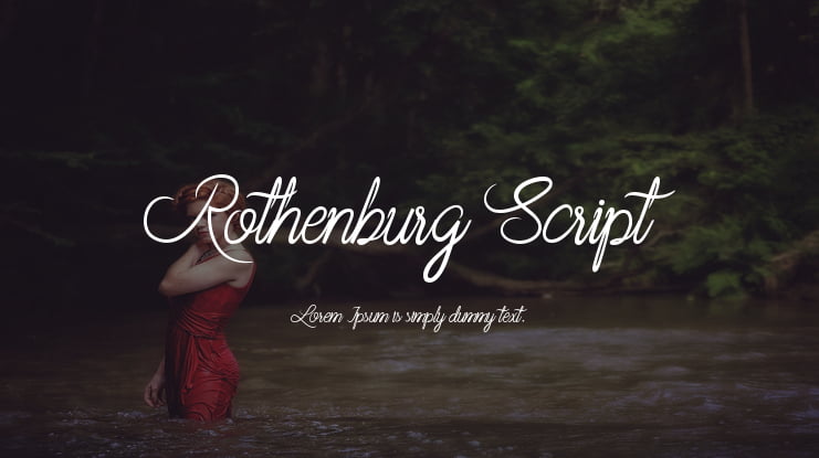 Rothenburg Script Font