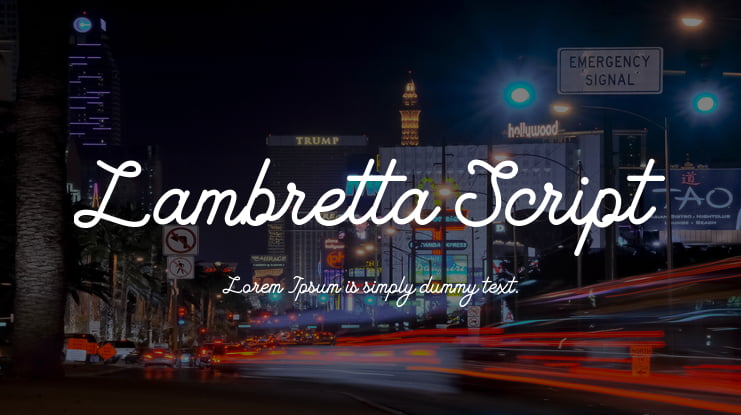 Lambretta Script Font