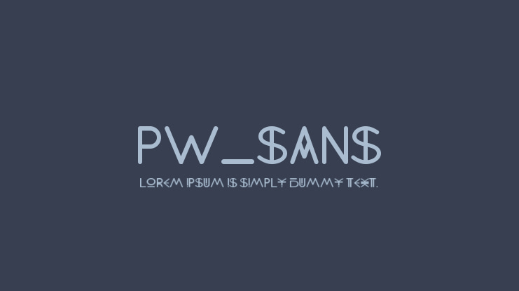 PW_Sans Font
