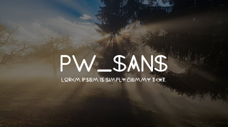 PW_Sans Font