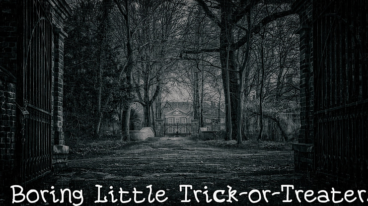 Boring Little Trick-or-Treaters Font
