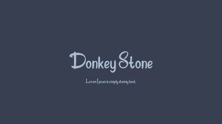 Donkey Stone Font
