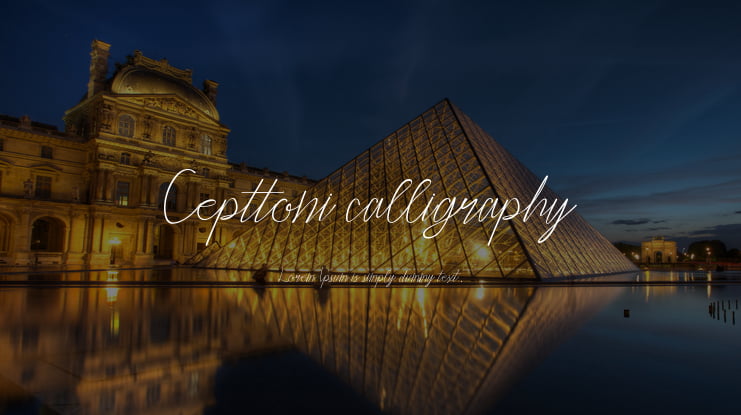Cepttoni calligraphy Font