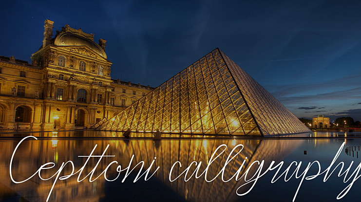 Cepttoni calligraphy Font