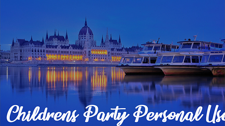 Childrens Party Personal Use Font