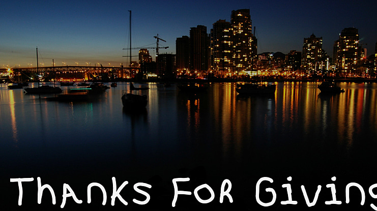 Thanks For Giving Font
