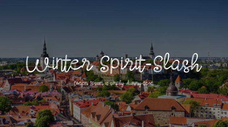 Winter Spirit-Slash Font