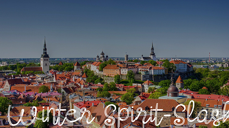 Winter Spirit-Slash Font