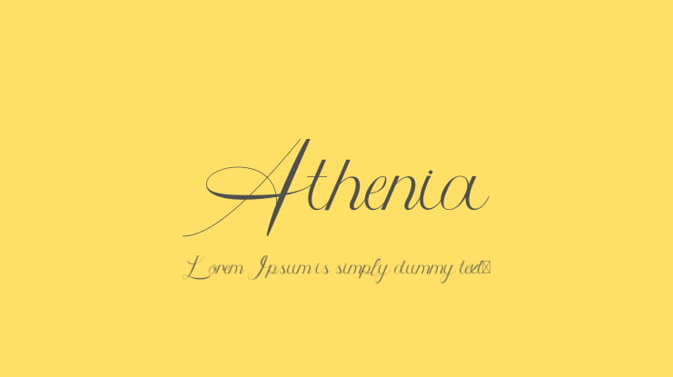 Athenia Font