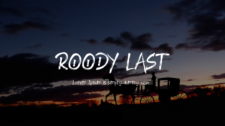 ROODY LAST Font