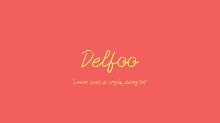 Delfoo Font
