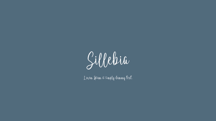 Sillebia Font