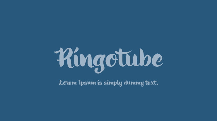 Ringotube Font