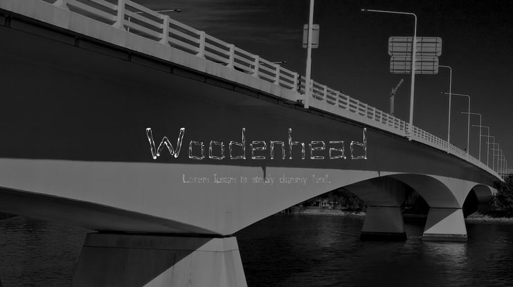 Woodenhead Font