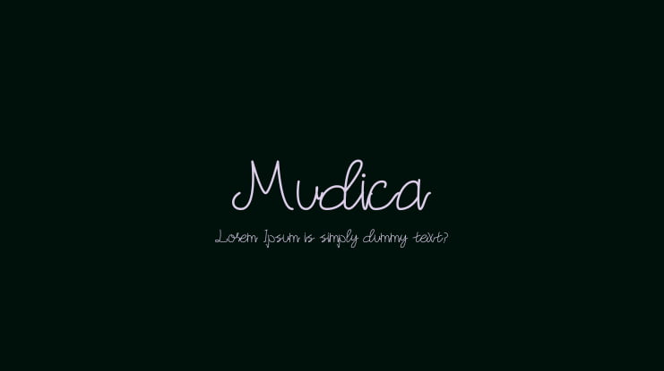 Mudica Font