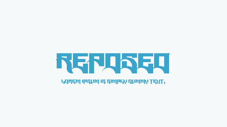 Reposed Font